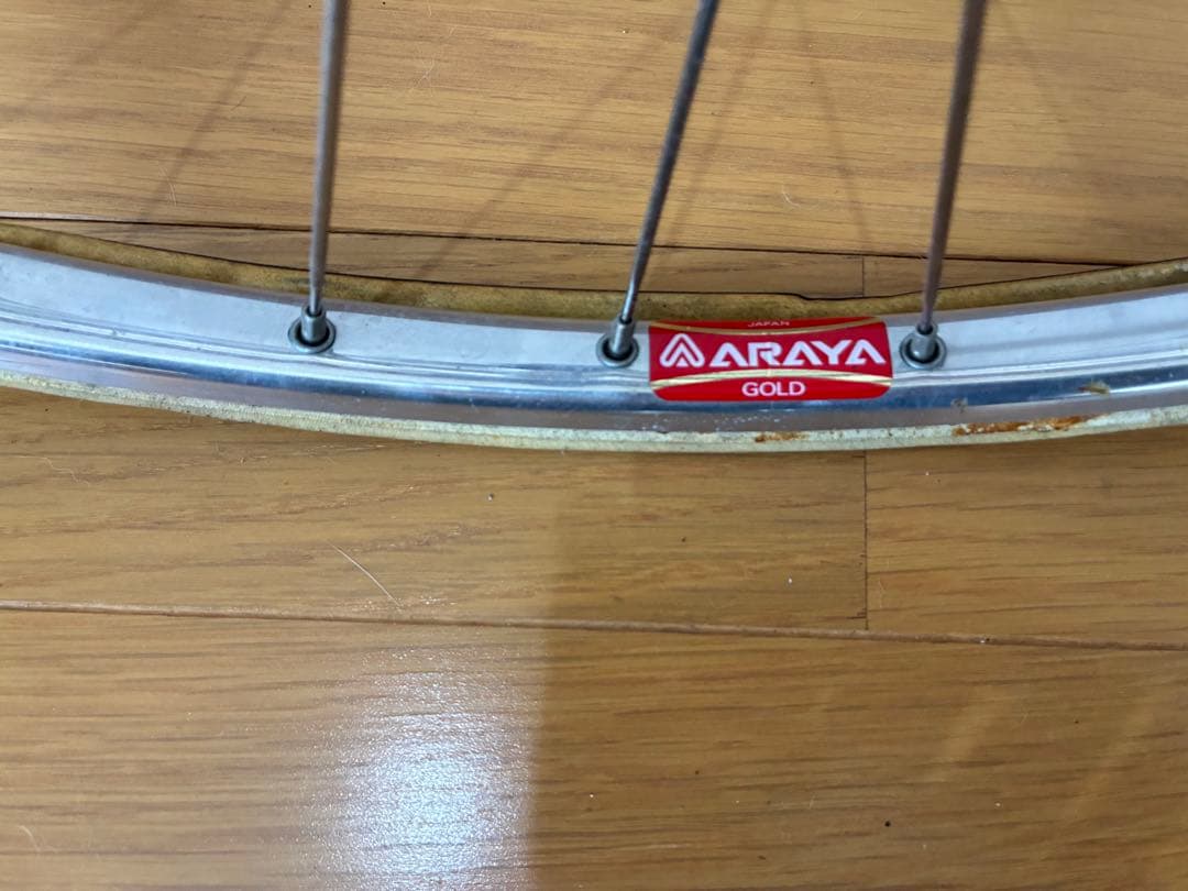自転車ホイールセット ARAYA GOLD NJS認定