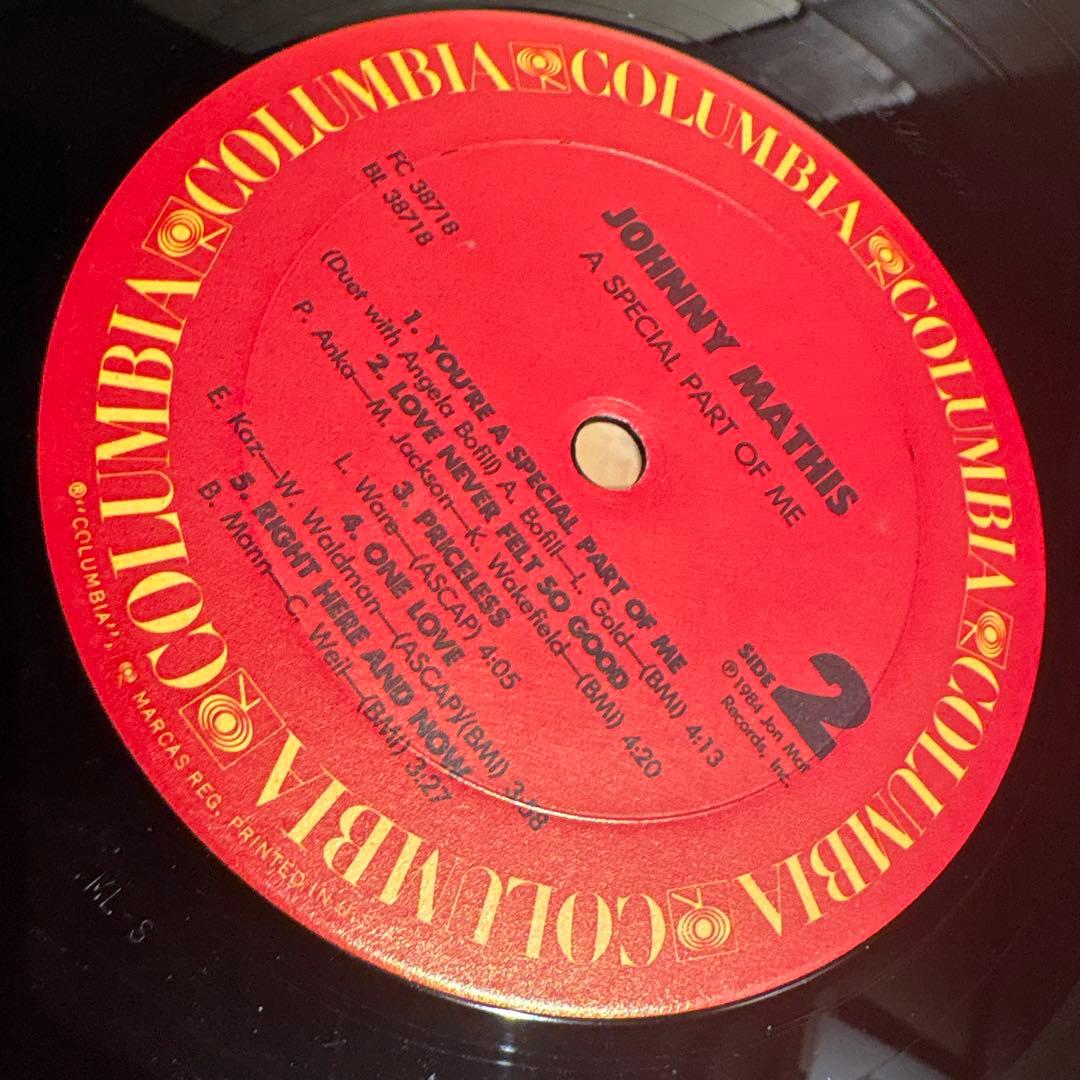 [レコード] Johnny Mathis Special Part of Me
