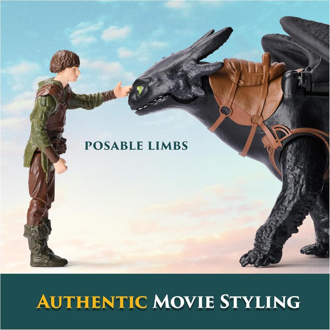 ヒックとドラゴン 実写映画版 フィギュア トゥース ナイトフューリー & ヒック