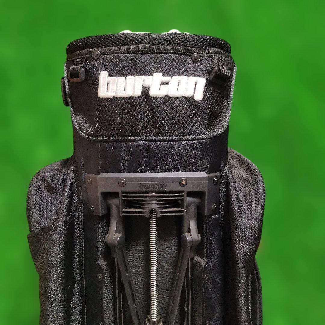 Burton スタンド式キャディバッグ 黒/ベージュ
