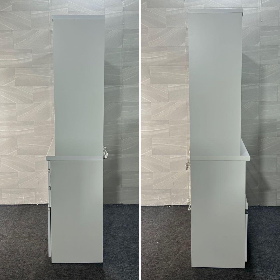 松田家具 食器棚 プルミエ 幅140cm シンプル キッチン収納 d3860