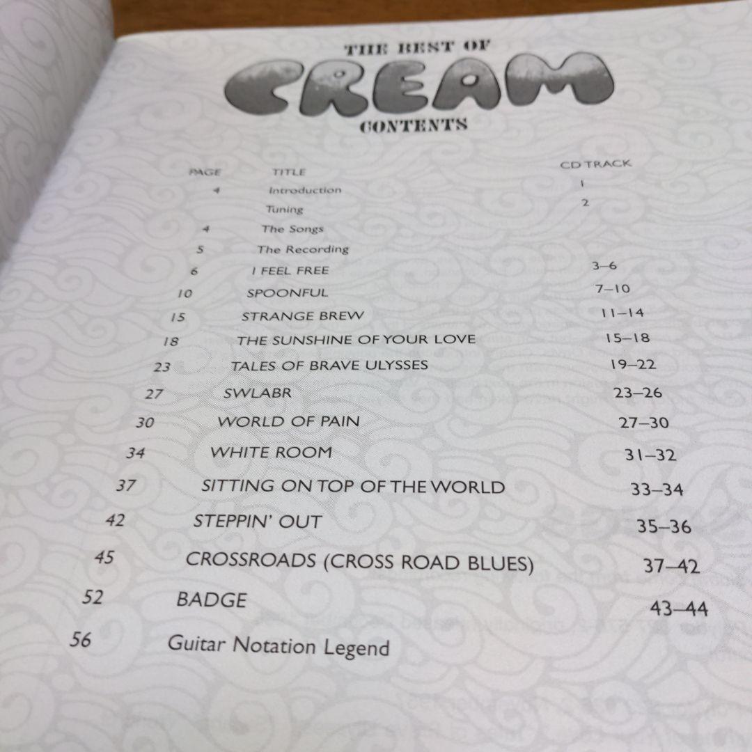 The Best of Cream ギター楽譜集