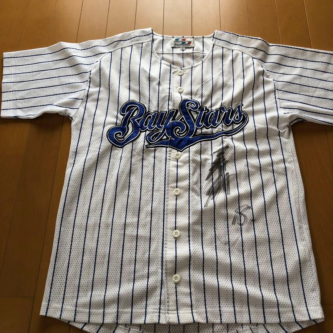 ベイスターズ サイン入りメッシュユニフォーム Lサイズ