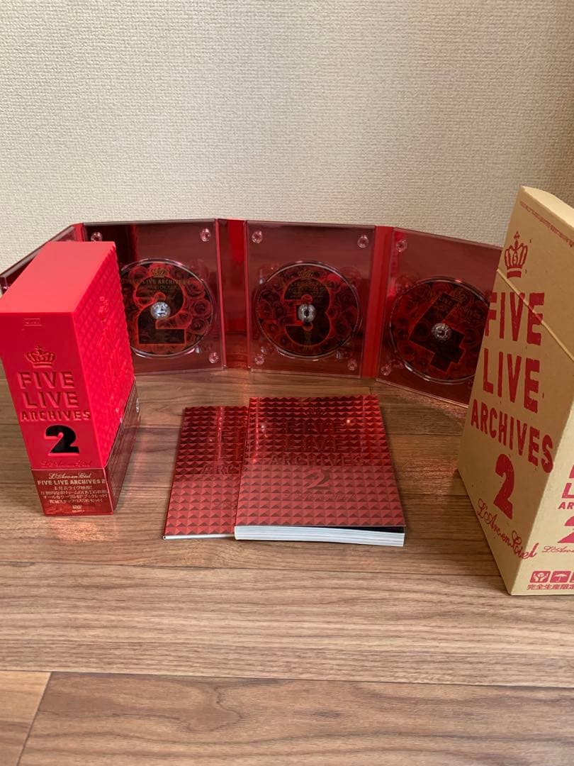 ラルク FIVE LIVE ARCHIVES2 完全生産限定盤 DVD5枚