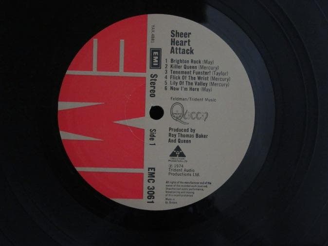 QUEEN★Sheer Heart Attack UK EMI オリジナル
