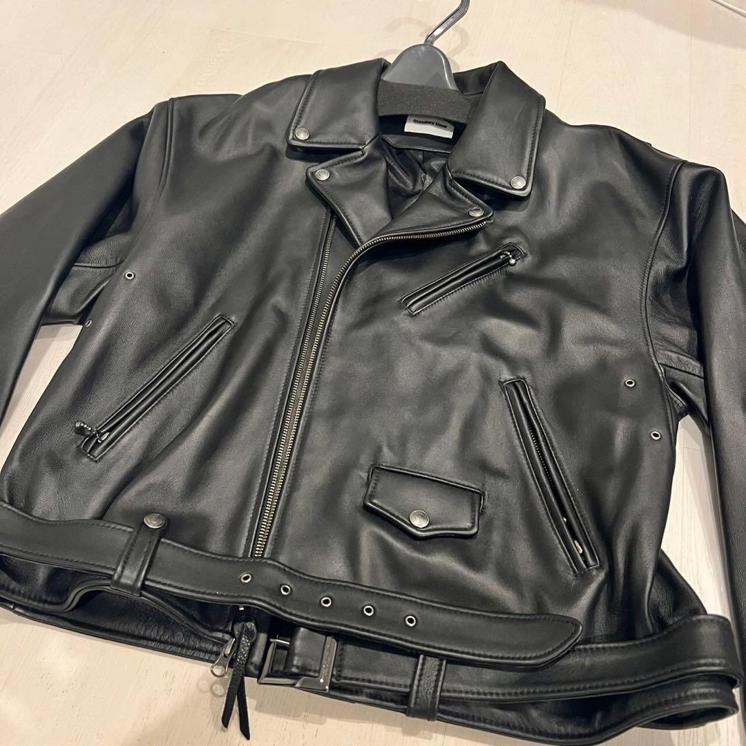 新品＜monkeytime＞シープレザーオーバーサイズダブルライダースジャケット