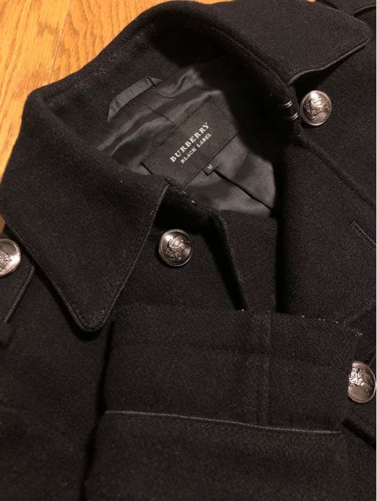 [BURBERRY BLACK LABEL] ウールナポレオンコート M