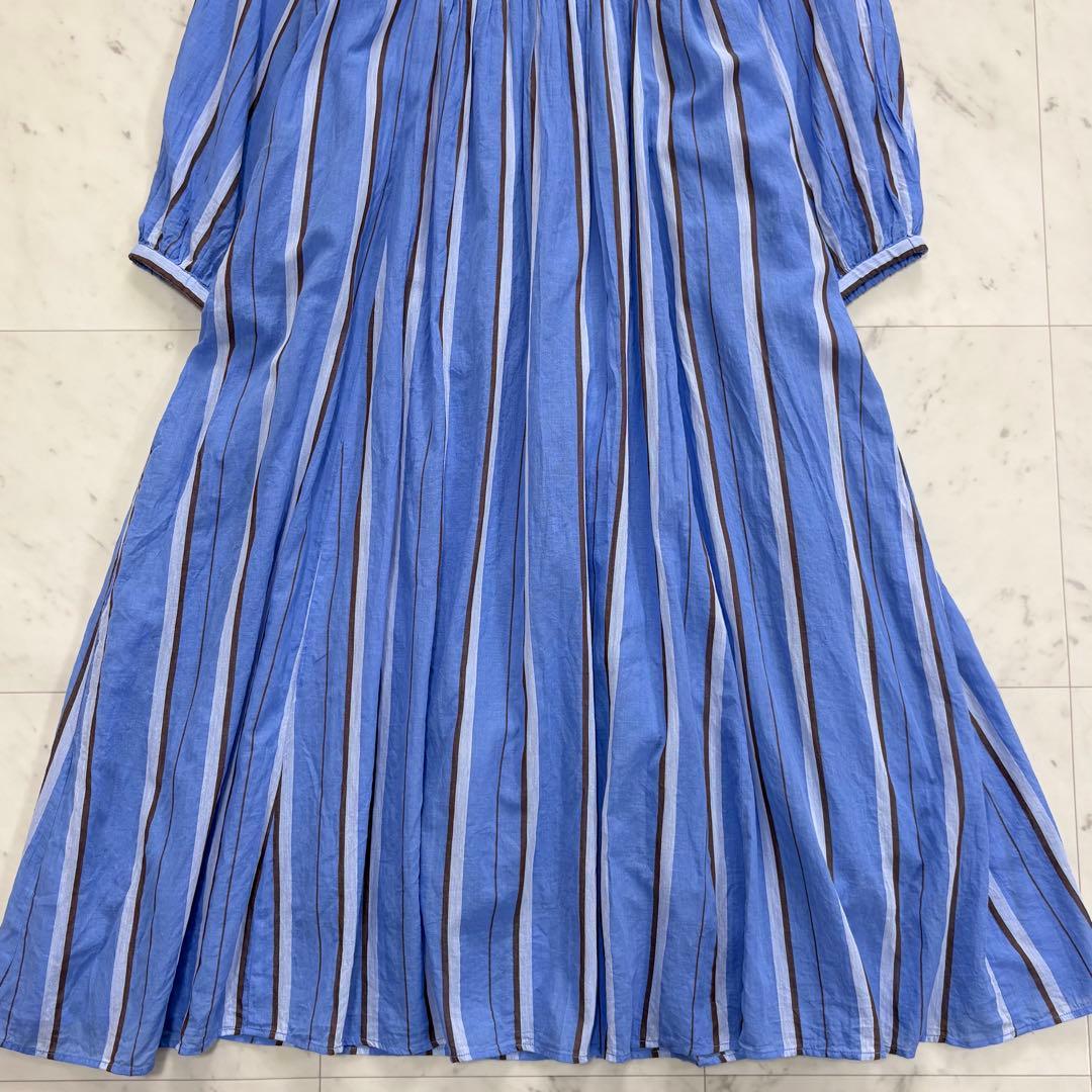 極美品✨ヌキテパ　コットンボイル ストライプワンピース　完売品　2023SS