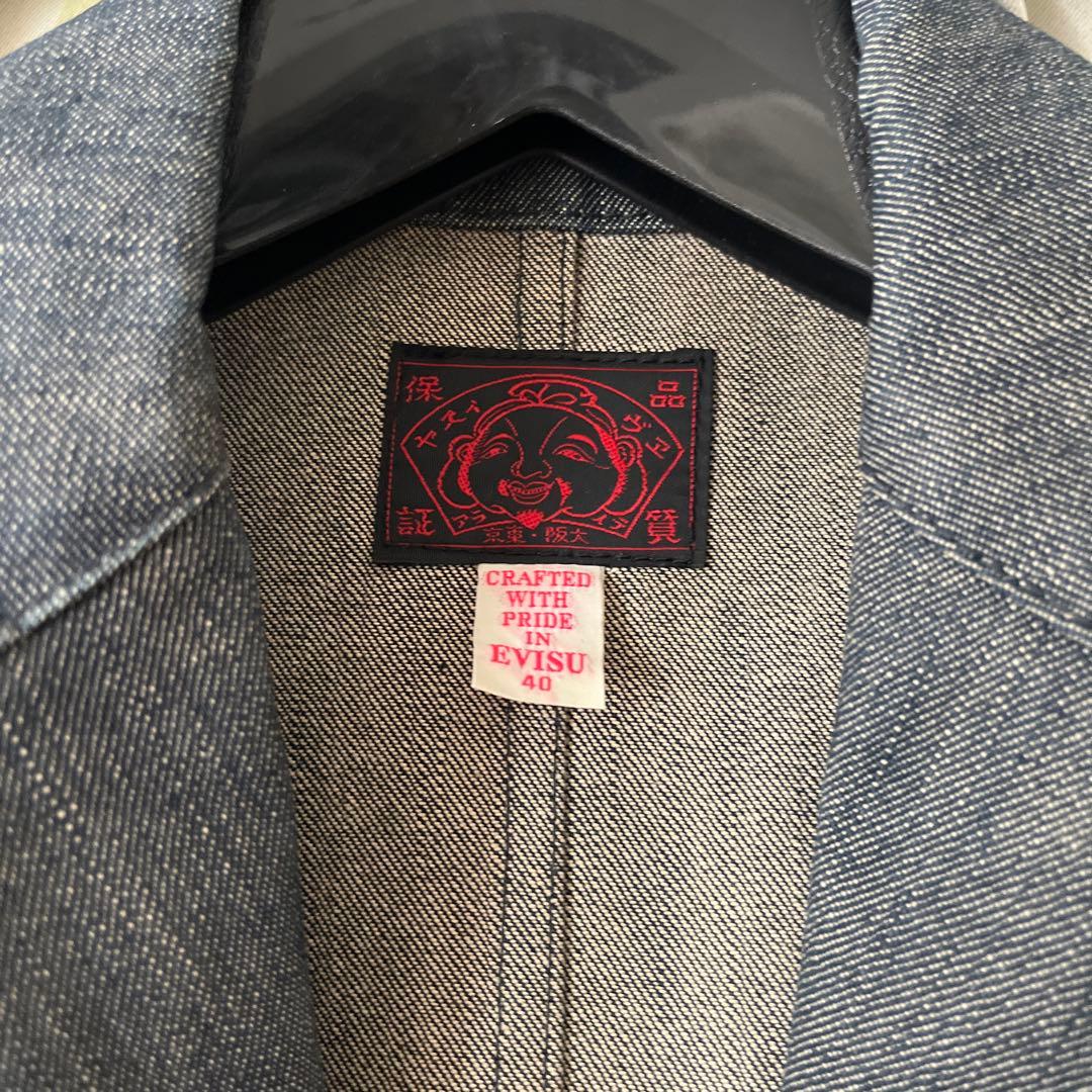 EVISU ダークデニムジャケット 40