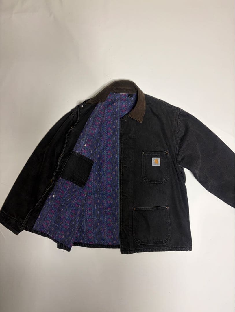 carhartt デニムジャケット コーデュロイ襟