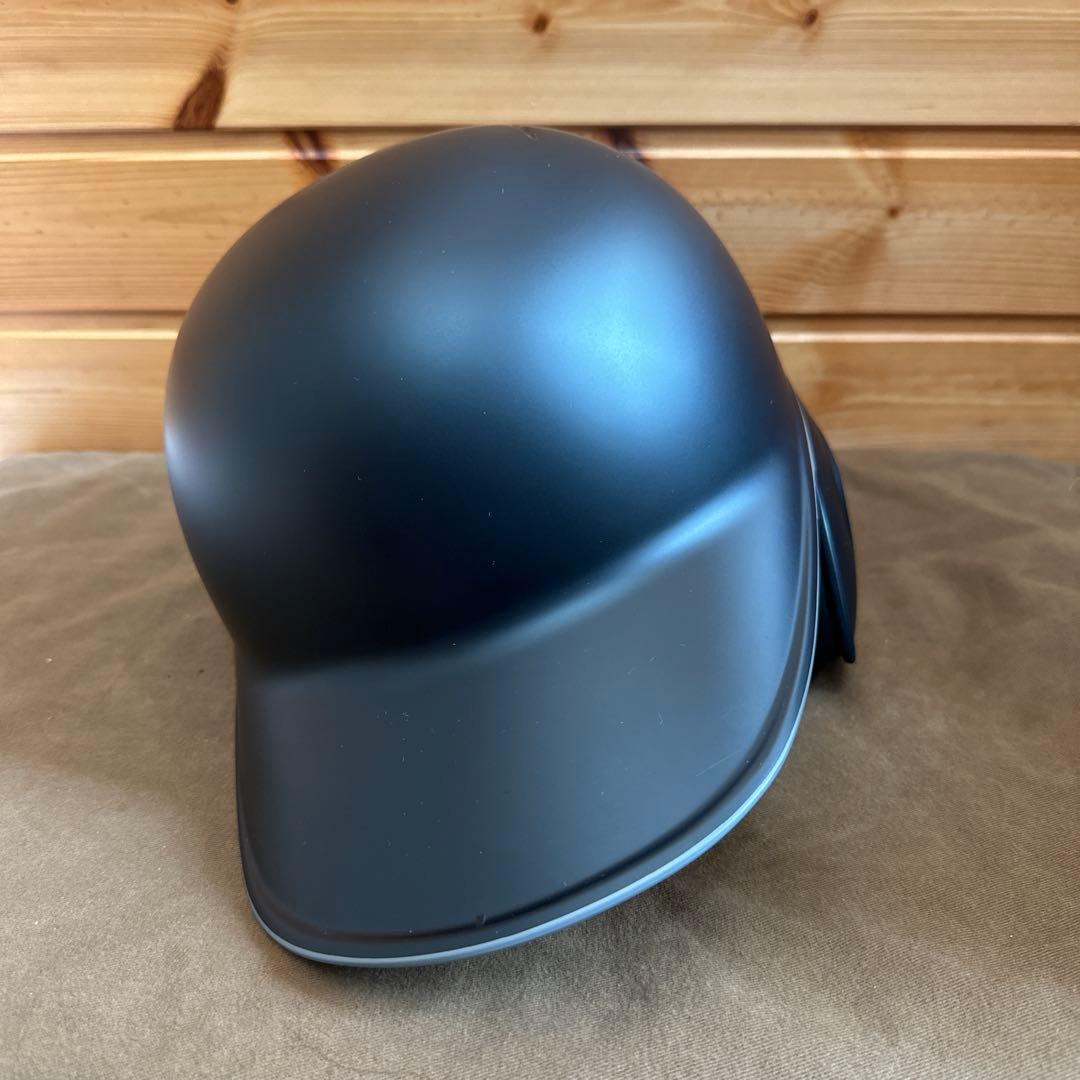 美品⭐️ゼット（ZETT） 軟式打者用片耳ヘルメット つや消しブラック オーダー品