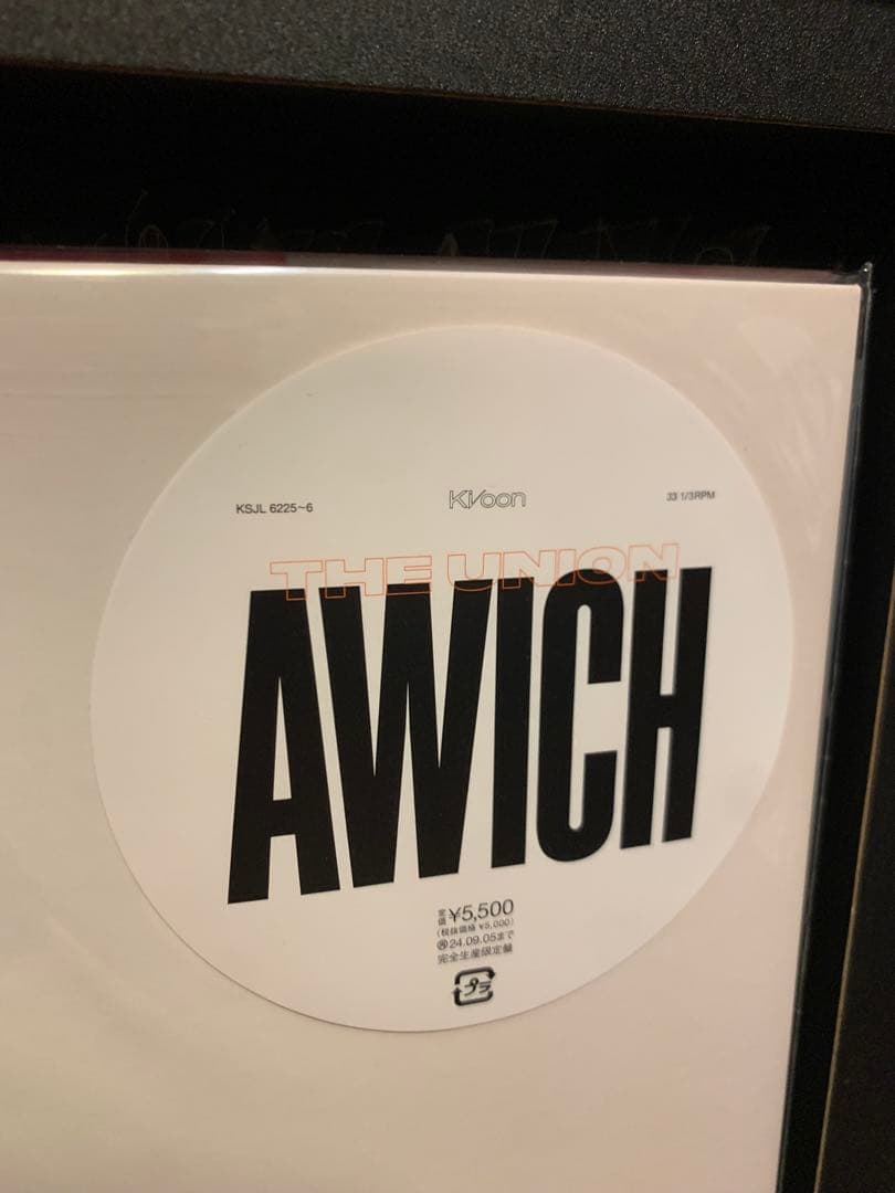 Awich the Union レコード　特典　ステッカー付き 新品　未使用