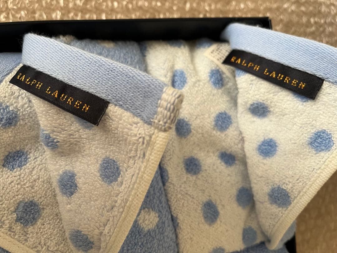 ラルフローレン　RALPH LAUREN 水玉模様タオルセット 未使用品