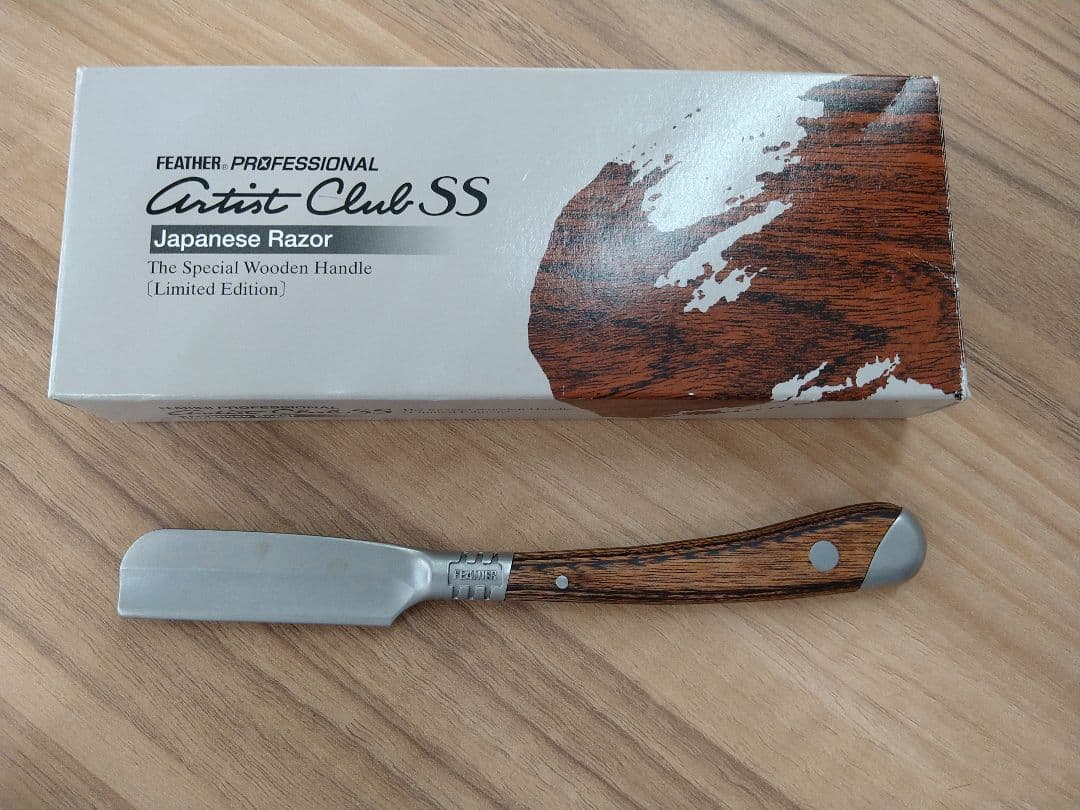 フェザー　アーティストクラブSS 日本剃刀　木製ハンドル　FEATHER　理容