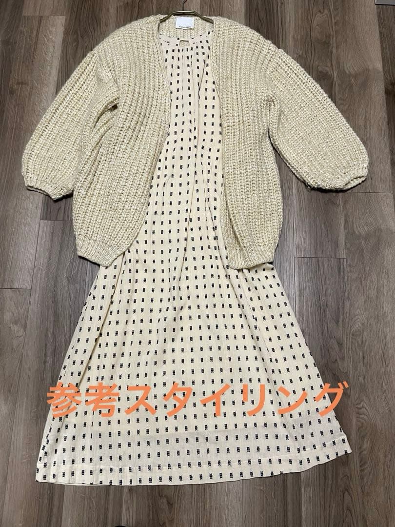 サラマリカ ワンピース　Cotton Cut Jqd Gather Dress