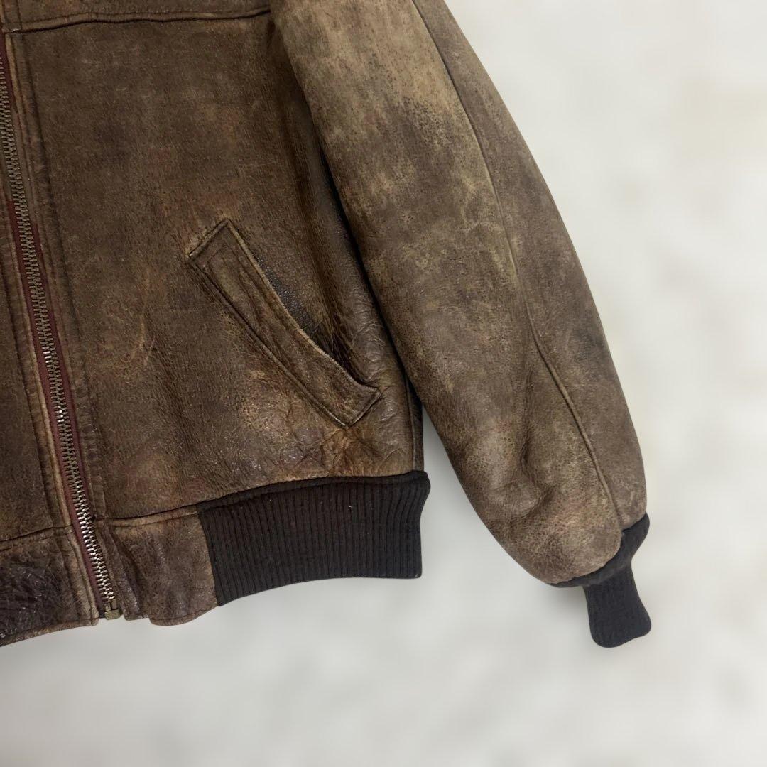 希少　ビンテージ USA製 B-6 US SHEEPSKIN Lサイズ程度