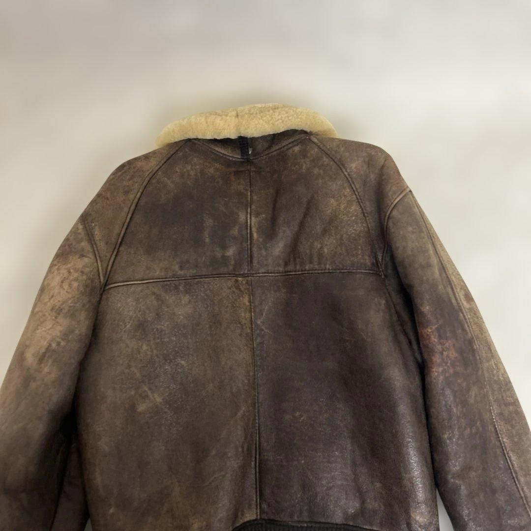 希少　ビンテージ USA製 B-6 US SHEEPSKIN Lサイズ程度