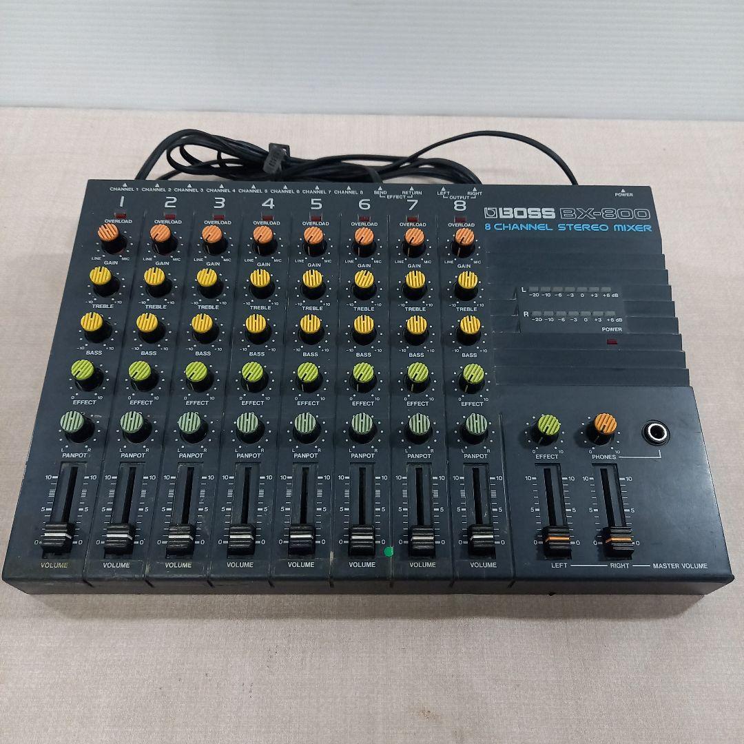 現状渡し BOSS 8チャンネル ステレオミキサー BX-800 ボス