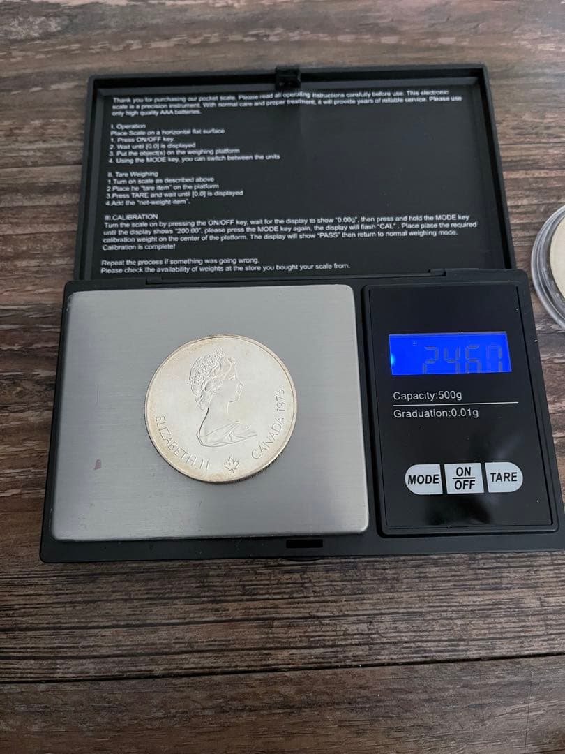 モントリオールオリンピック　カナダ銀貨　記念メダル