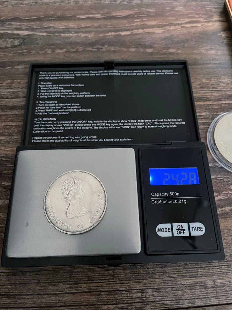 モントリオールオリンピック　カナダ銀貨　記念メダル