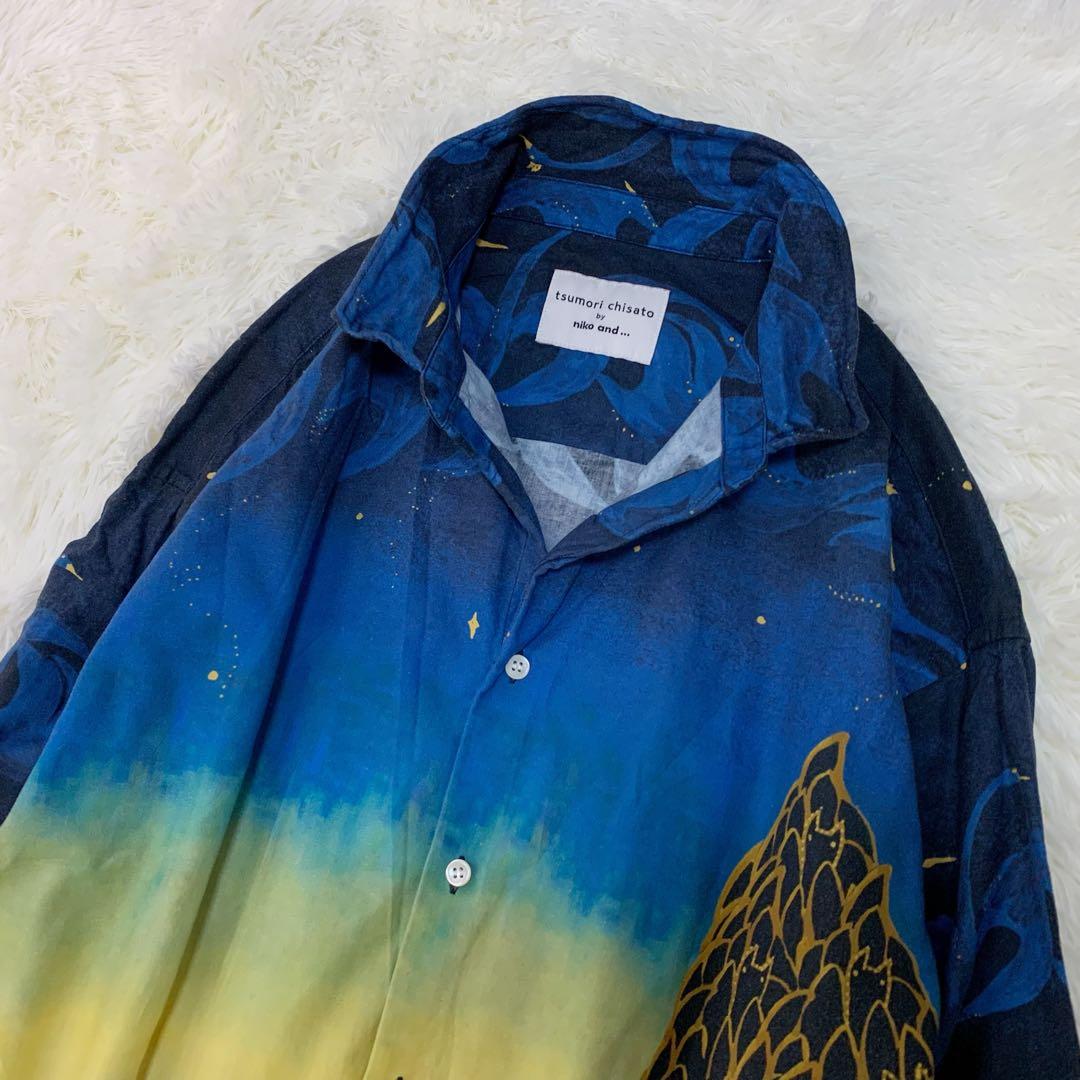 ✨希少【ツモリチサト×ニコアンド】ワイヤー入 コラボ シャツワンピース 完売品