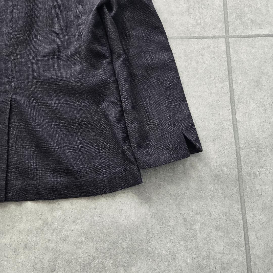 45R ウール リネン シルク ルーシー ジャケット ネイビー