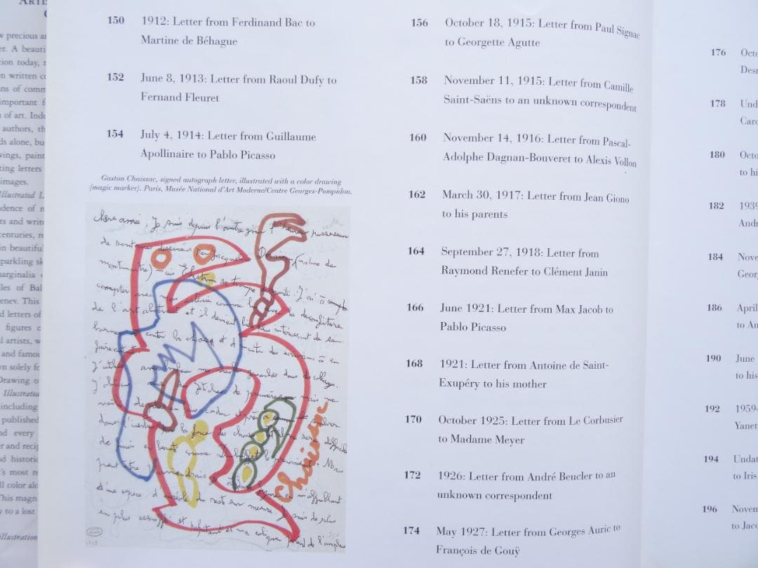洋書◆画家や作家が描いた手紙写真集 本 ピカソ マネ ゴッホ ゴーギャン