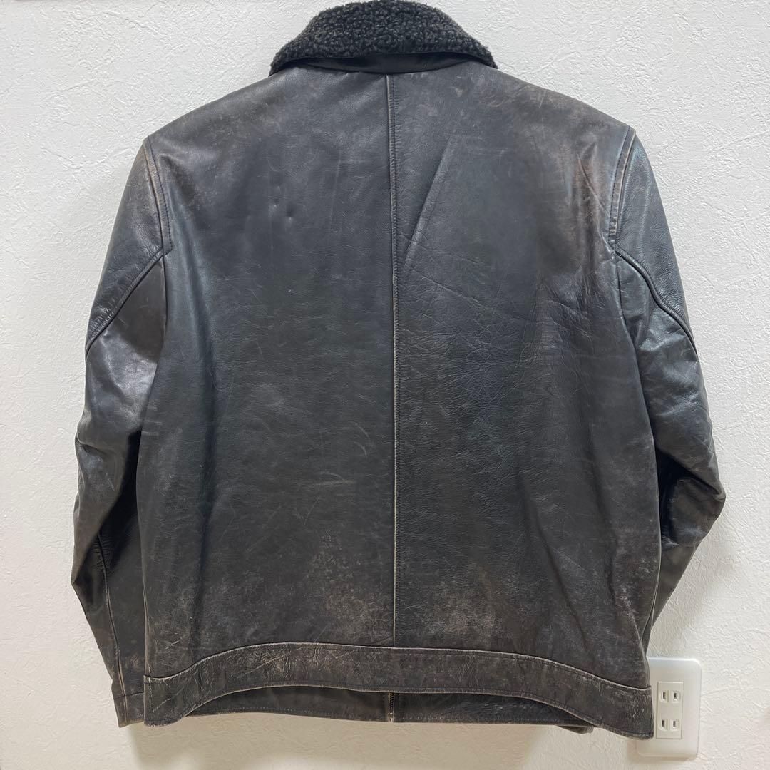 OLD GAP レザーボンバージャケット　本革　オールレザー
