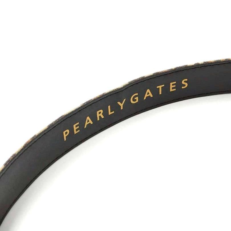 PEARLY GATES パーリーゲイツ レオパード柄 ビッグロゴバックルベルト