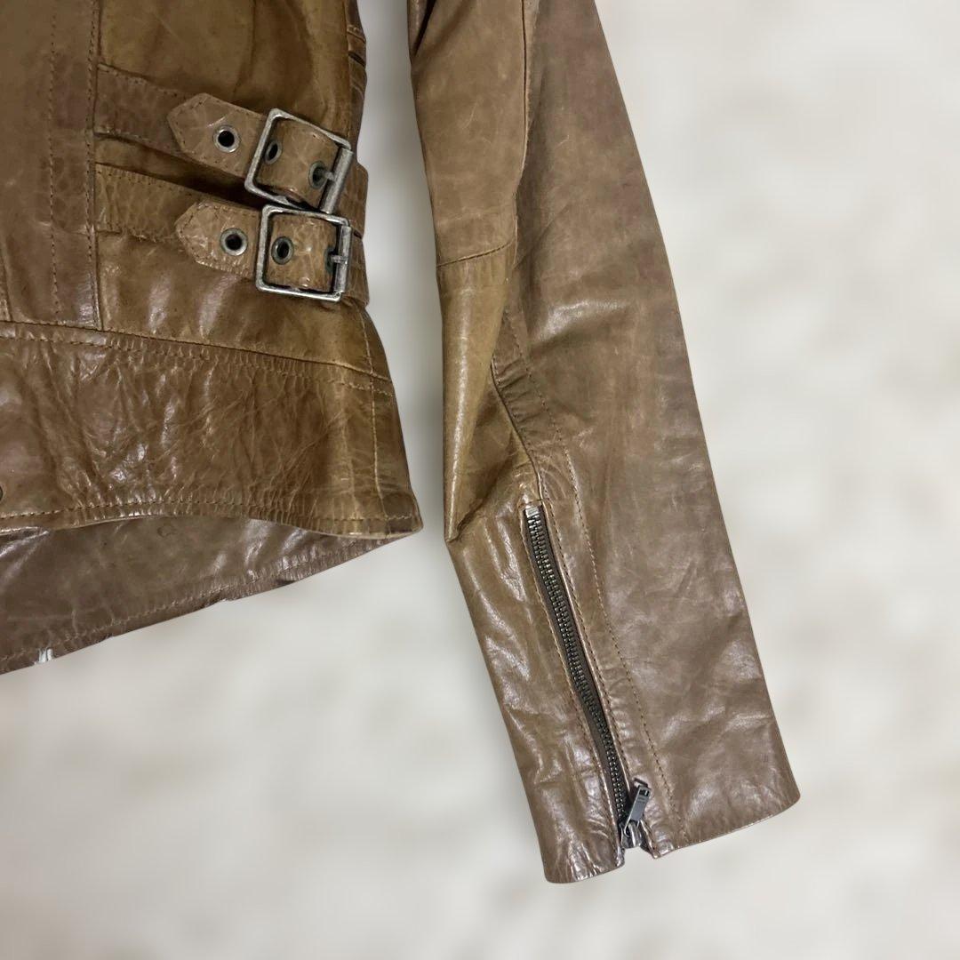 【希少品】Y2K Diesel Leather BikerJacket Sサイズ