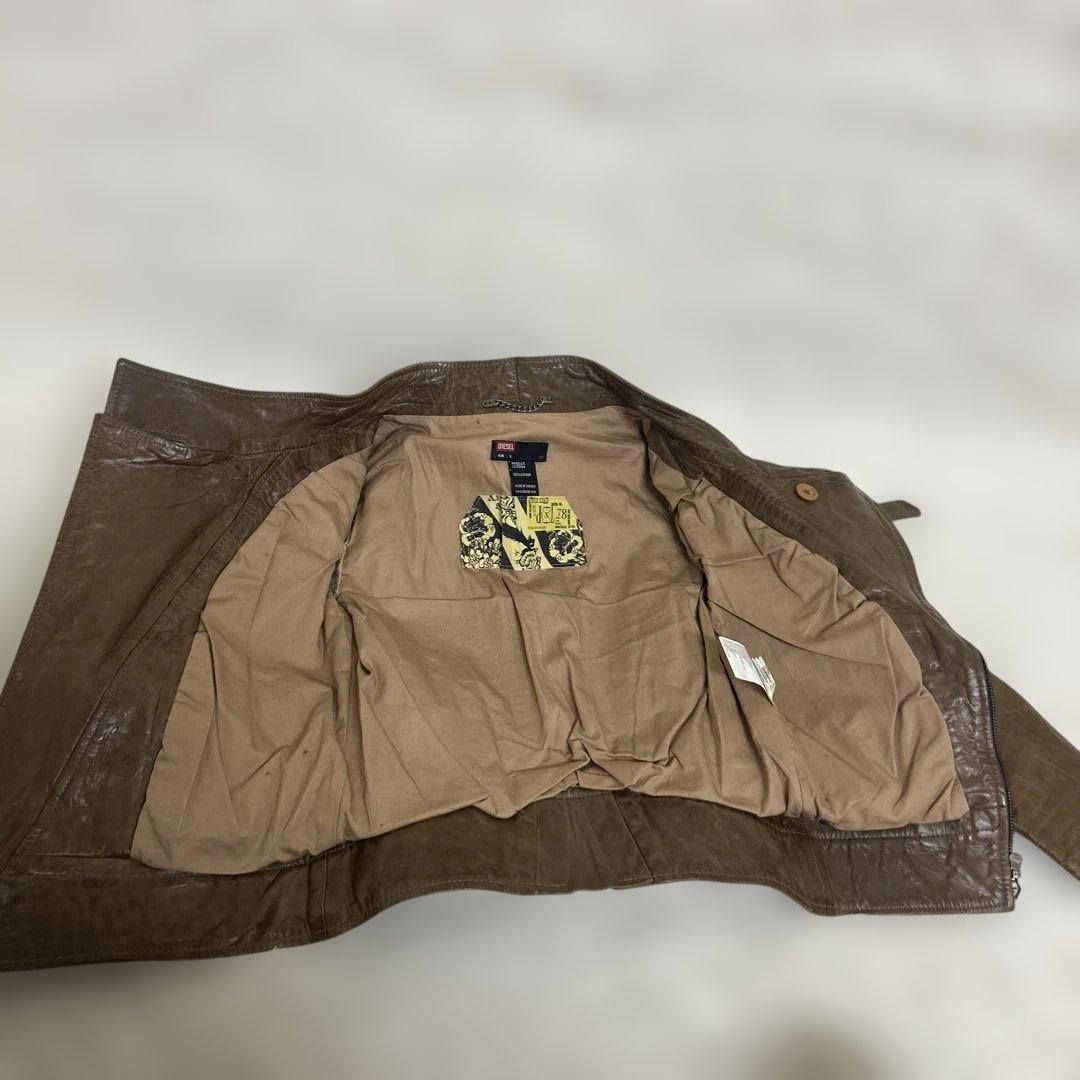 【希少品】Y2K Diesel Leather BikerJacket Sサイズ