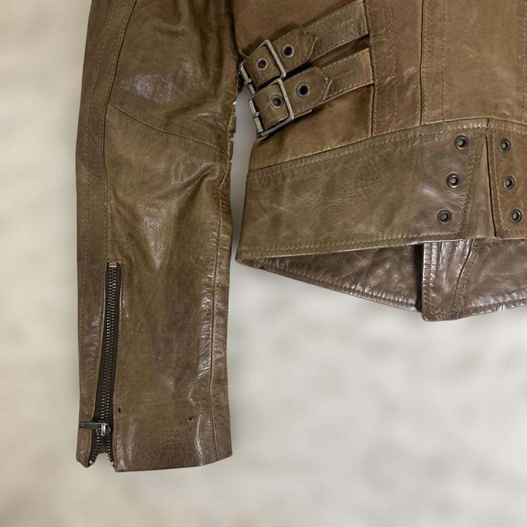【希少品】Y2K Diesel Leather BikerJacket Sサイズ