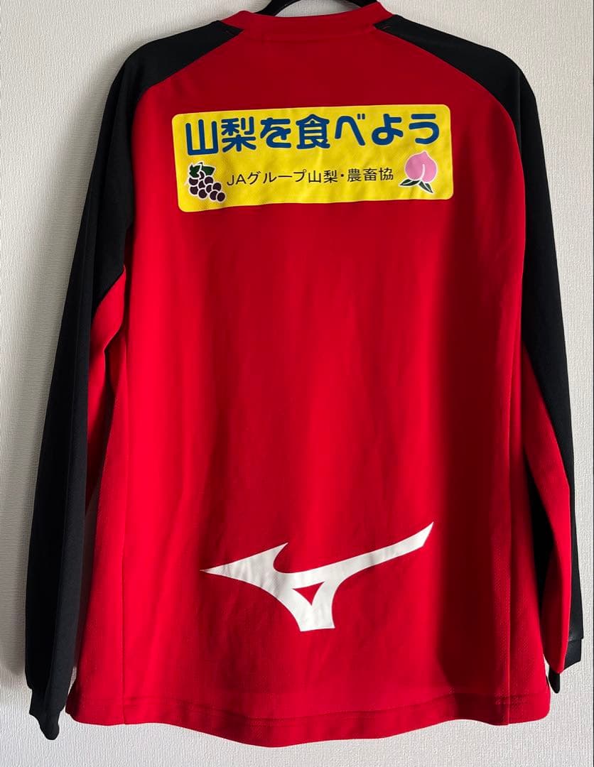 ヴァンフォーレ甲府　長袖　支給品　練習着　トレーニングウェア　プラシャツ