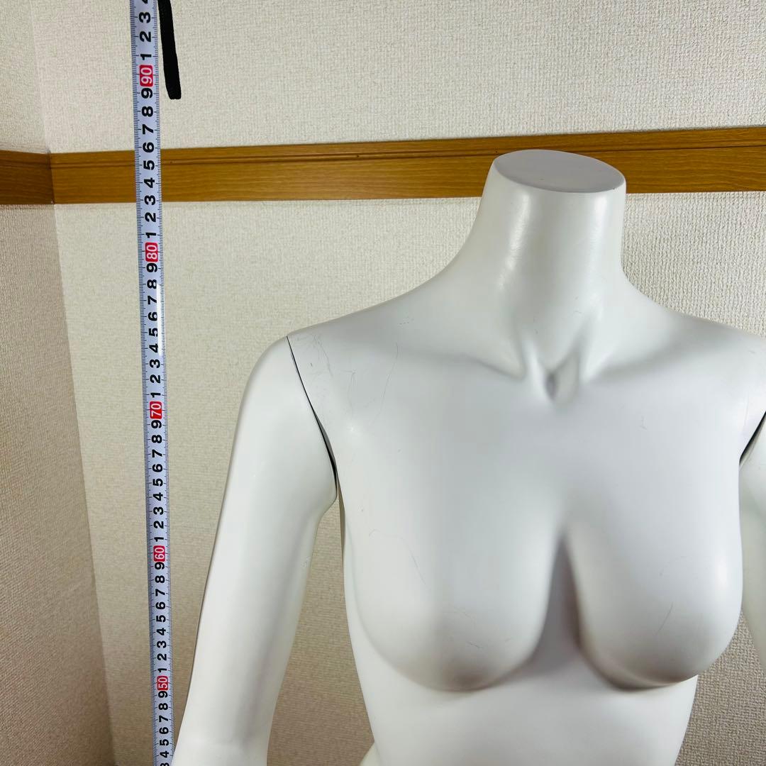 アーム　腕付白マネキン　トルソー　女性　上半身モデル　ディスプレイ　展示　①