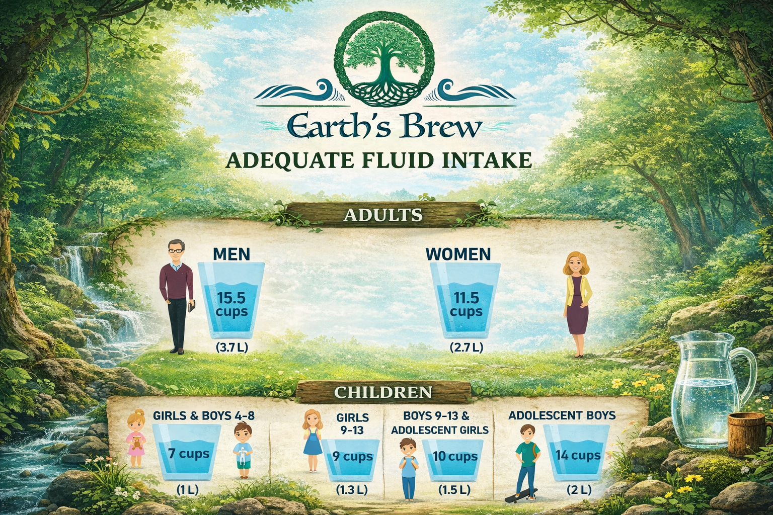 How much water do I need per day?